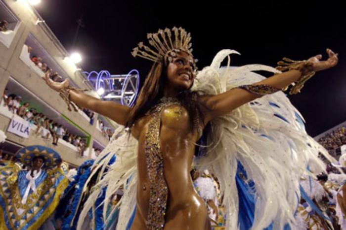 Brazilian carnival in Rio de Janeiro costumes