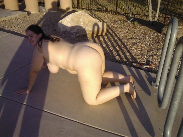 Aunts naked on the street