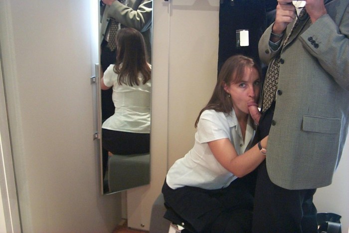 Masturbation in the fitting room