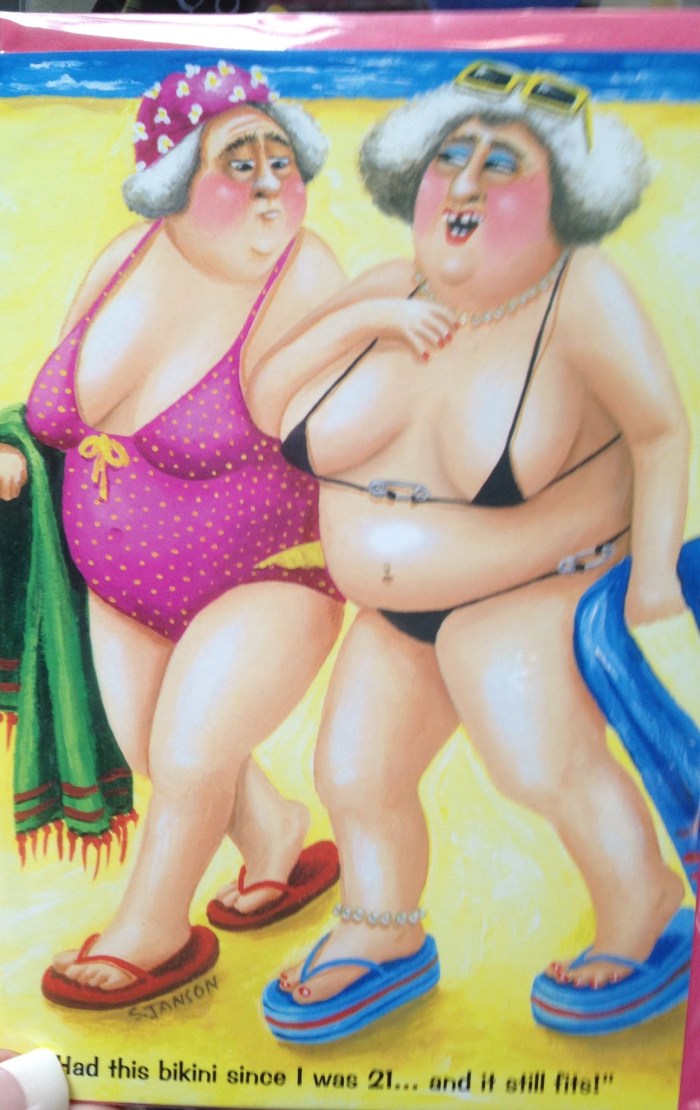 Big boobs of the elderly