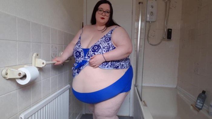 Older women in swimsuits with large