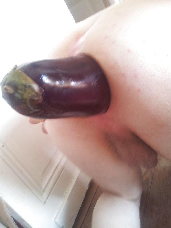 Big eggplant in vagina
