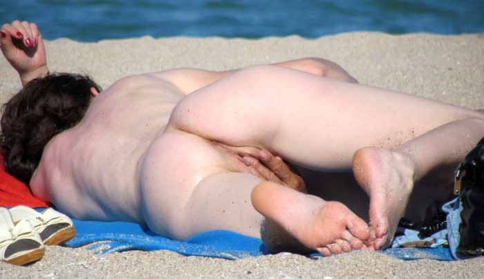 Naked drunk girls on the beach