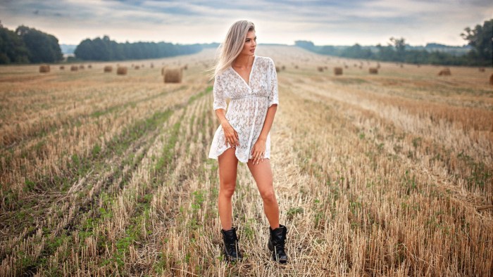 Photoshoot in the field
