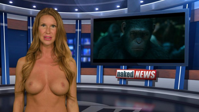 Behind the scenes of naked news