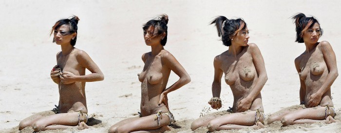 Bai Lin in the Taxi film 3 naked