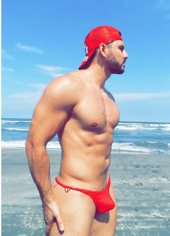 Bulge guys in women's panties