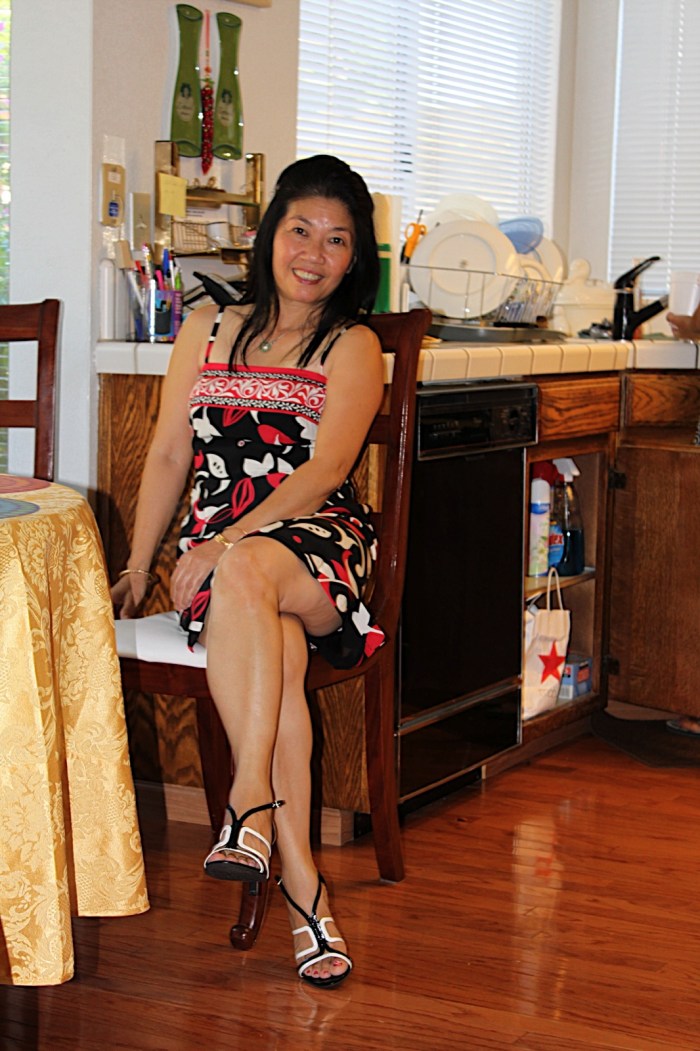 Naked thick mature Asian