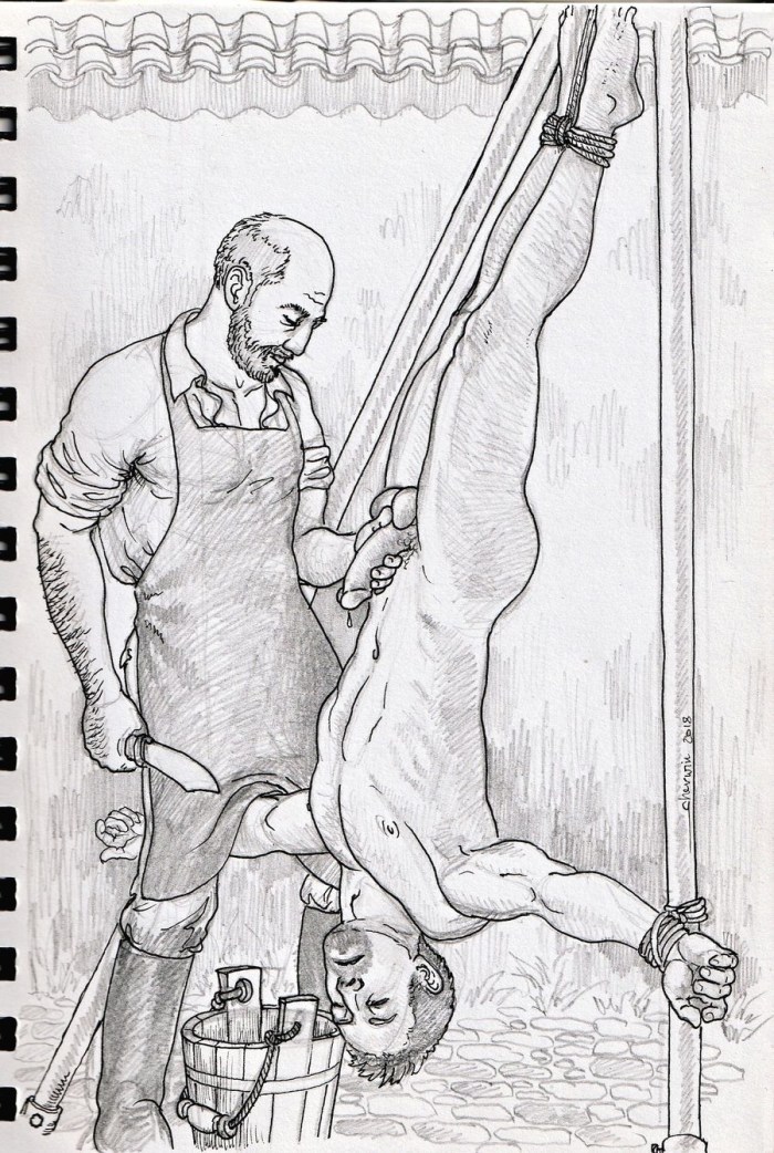 The castration of the cuckold Russian