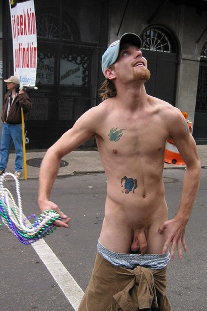 Black tits on Mardi Gra