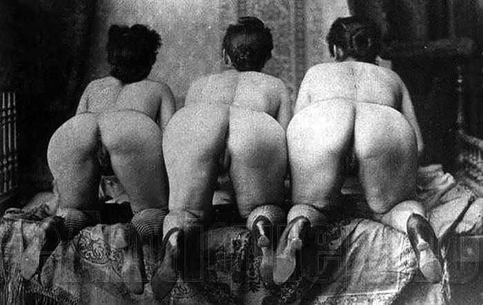 Naked priests of women retro