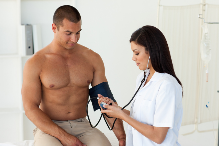 Nurse and man