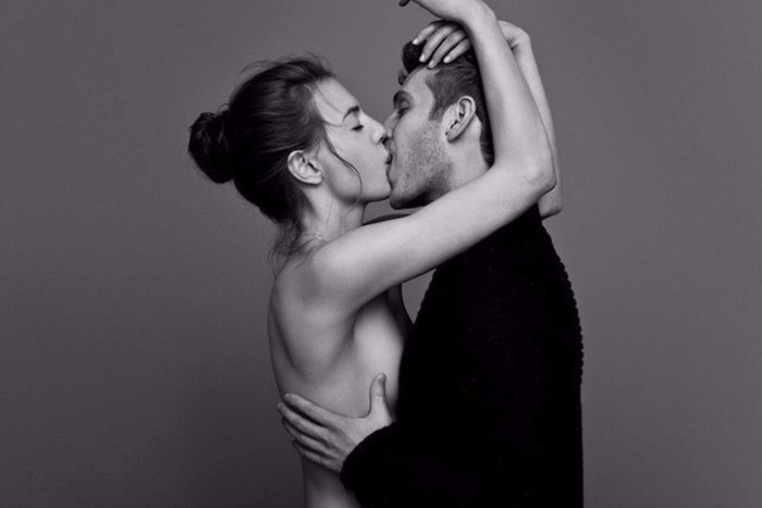 Sensual kiss