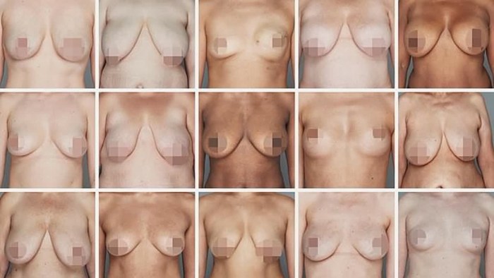 Girls with big breasts dressed and stripped