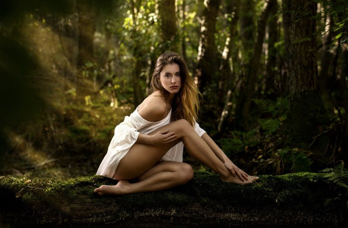 Girl in the forest
