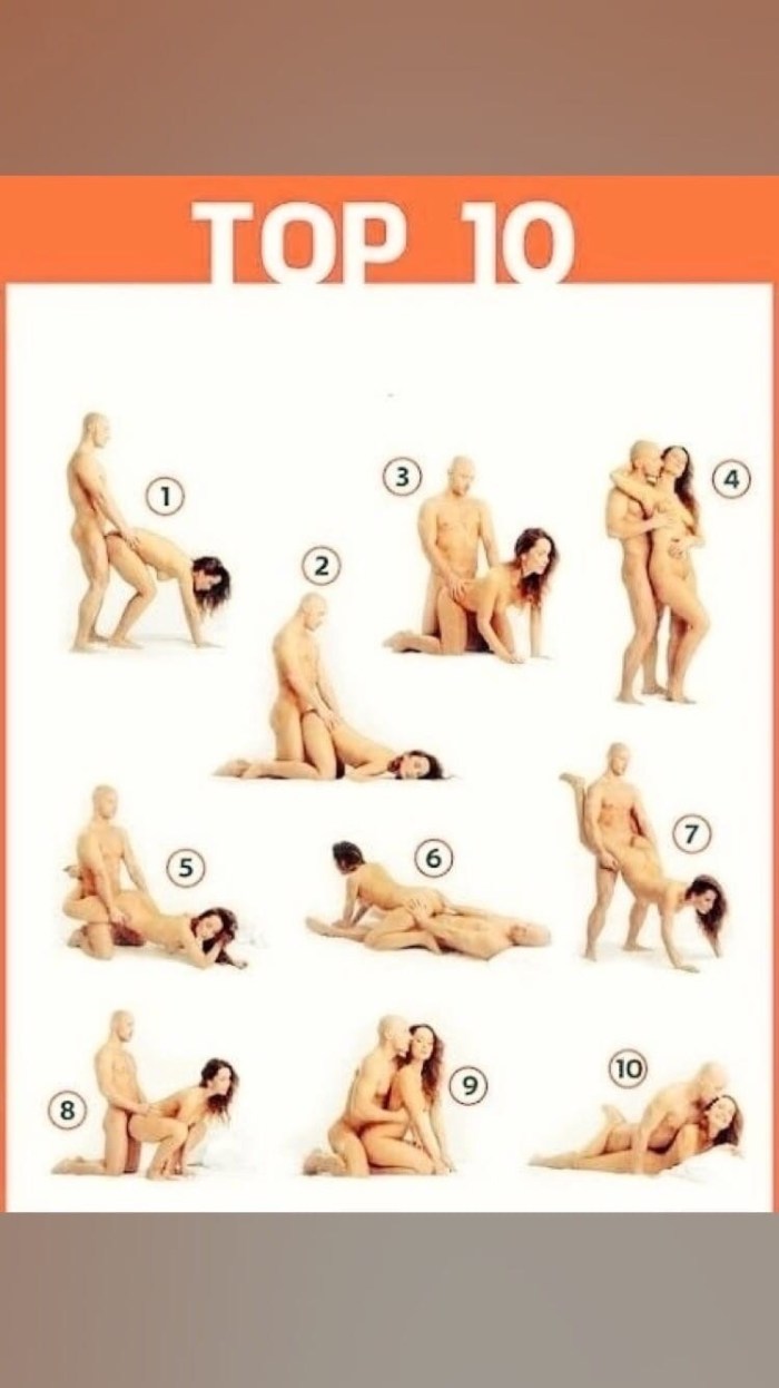 The most popular poses in bed