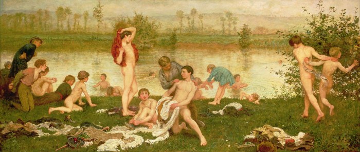 Painting swimmers Frederick Walker