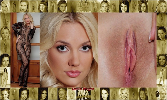 Face and vagina of elderly women