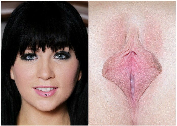 Beautiful vaginas and faces of girls