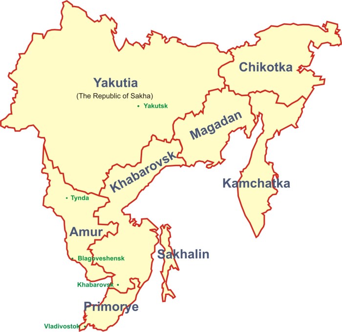 Amur Region Russia Map