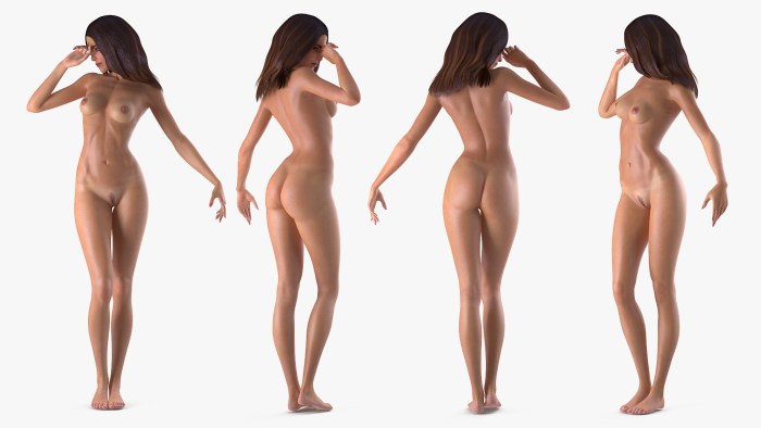 Naked woman on the side