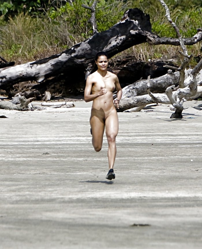 Naked women run in Italy