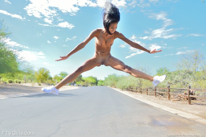 Naked women at the festival