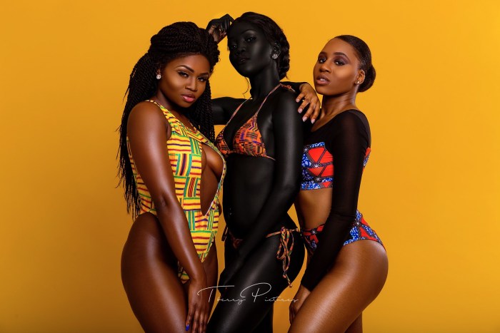 Ebony Gerles in a swimsuit