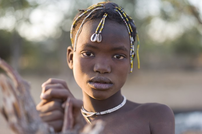 White woman in Africa