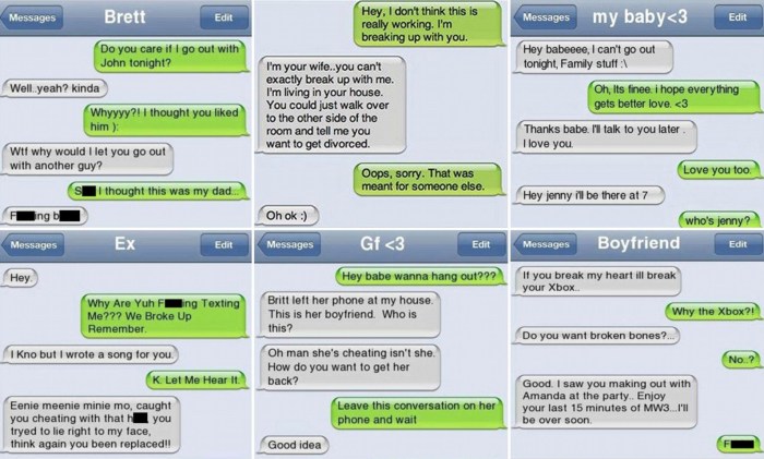 Abusive Text Messages Examples