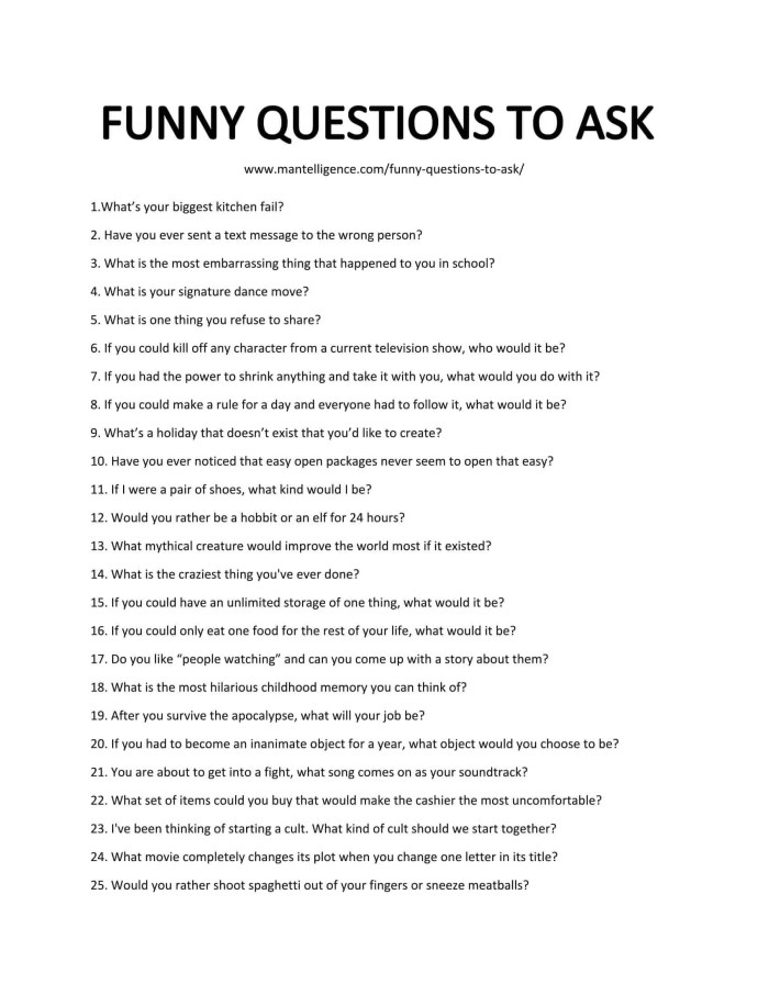 Asking Questions Game