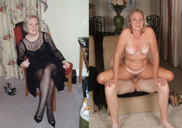 Dressed undressed mature full
