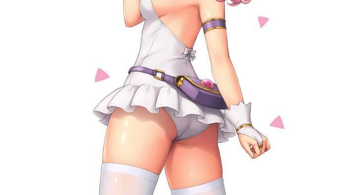 Anime girls in skirts