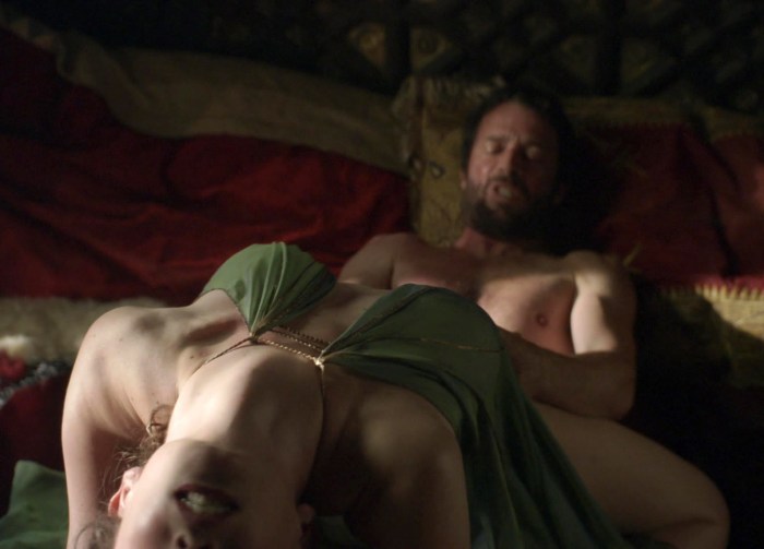 Naked Eva Green in the series Camelot