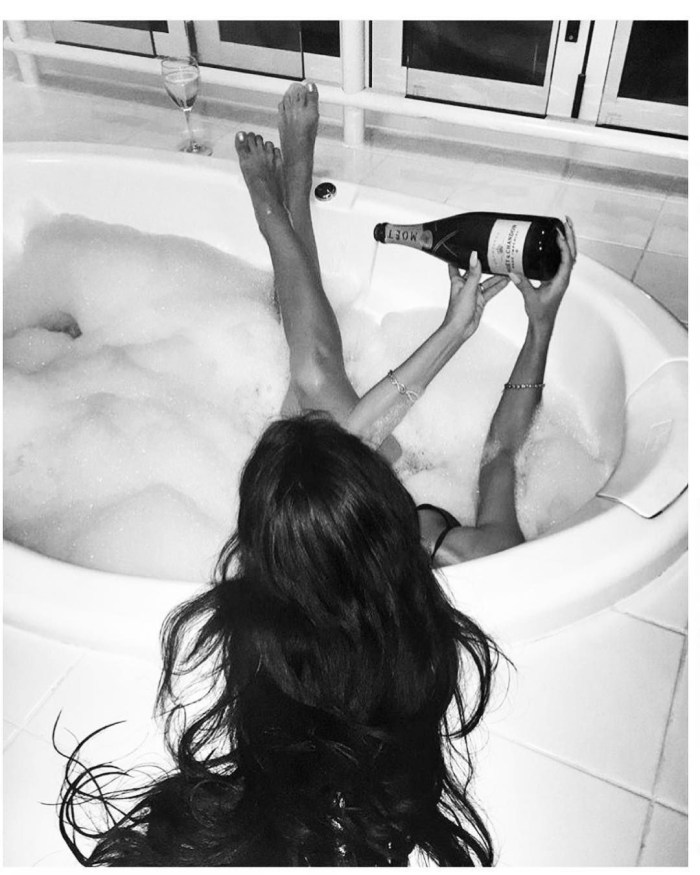 Girl in the bath