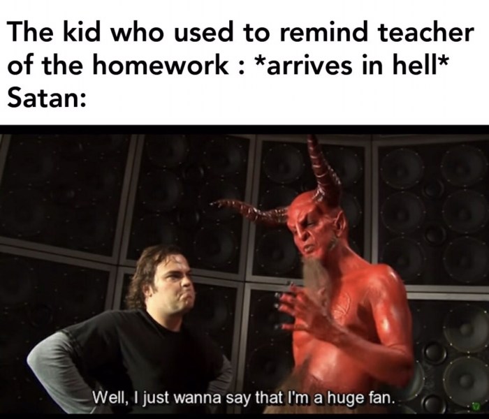 Satan I'm your big fan