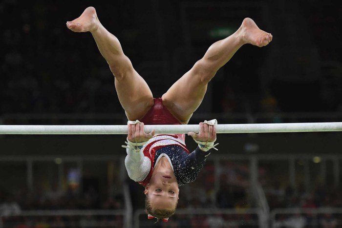 Naked sports gymnastics
