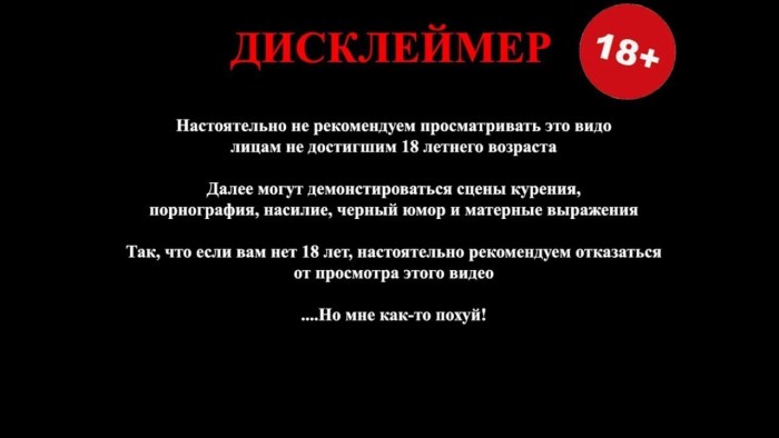 Funny disclaimer