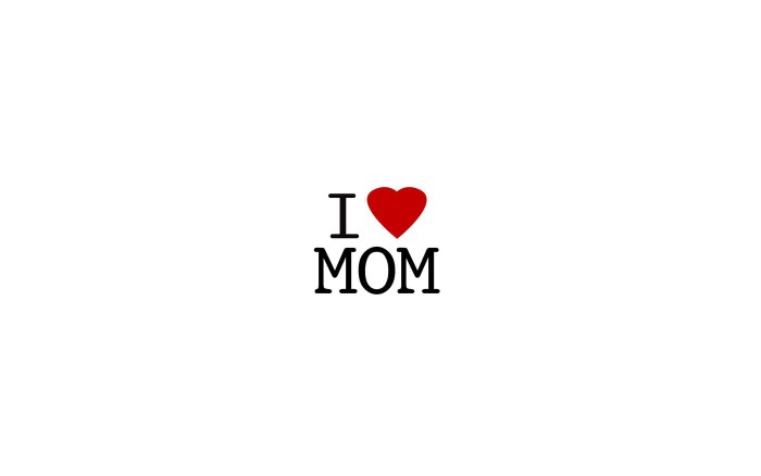 Inscription I love you mom