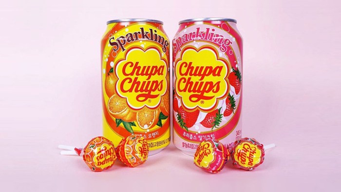 Girl licks Chupa Chups
