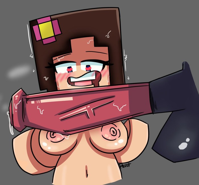 Naked in Minecraft Lesbian