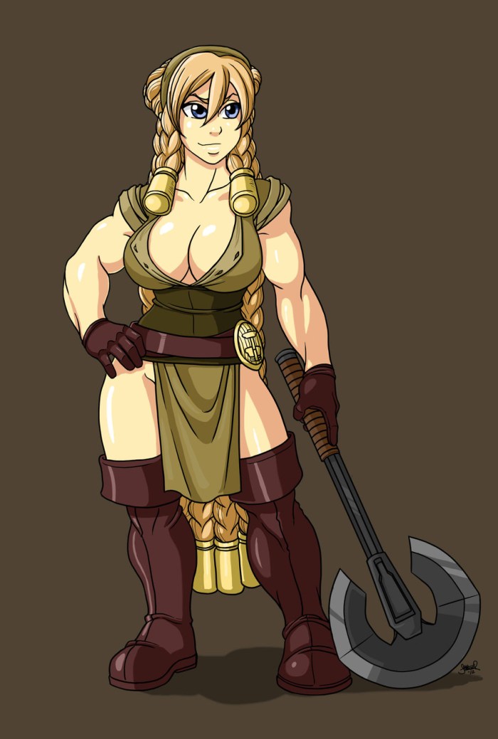 Ugly naked dwarf