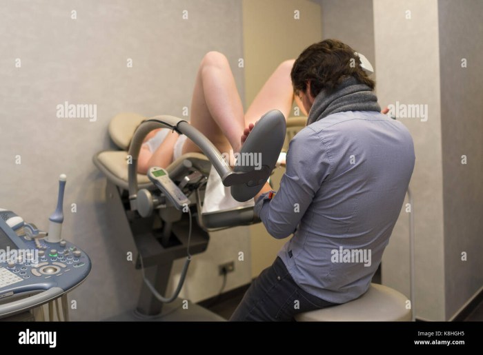 Examination of women in the hospital