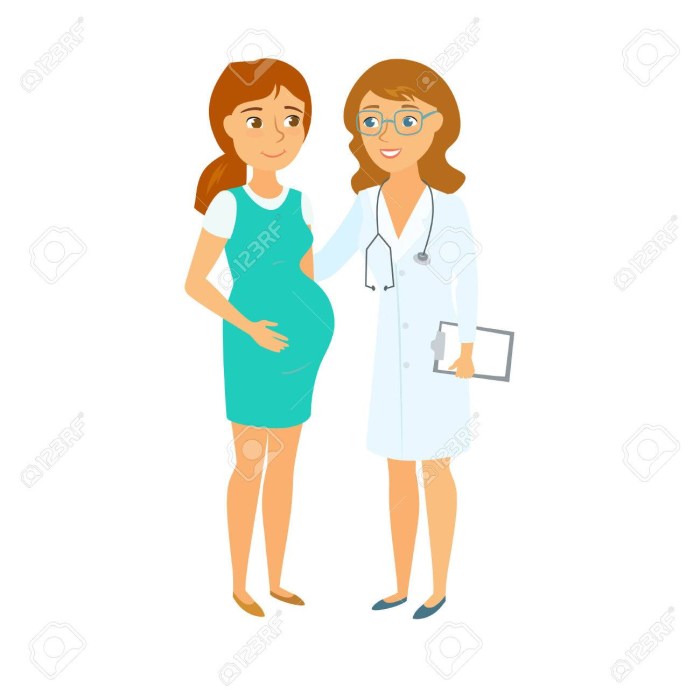 Doctor gynecologist illustration