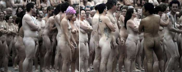 Naked people of all ages