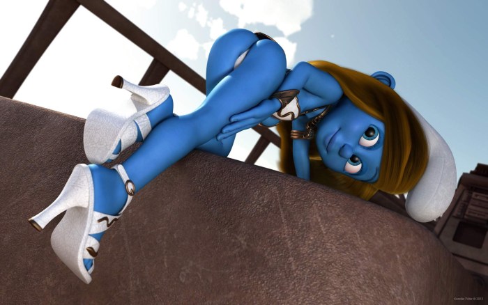 Erotic cartoons of Smurfs