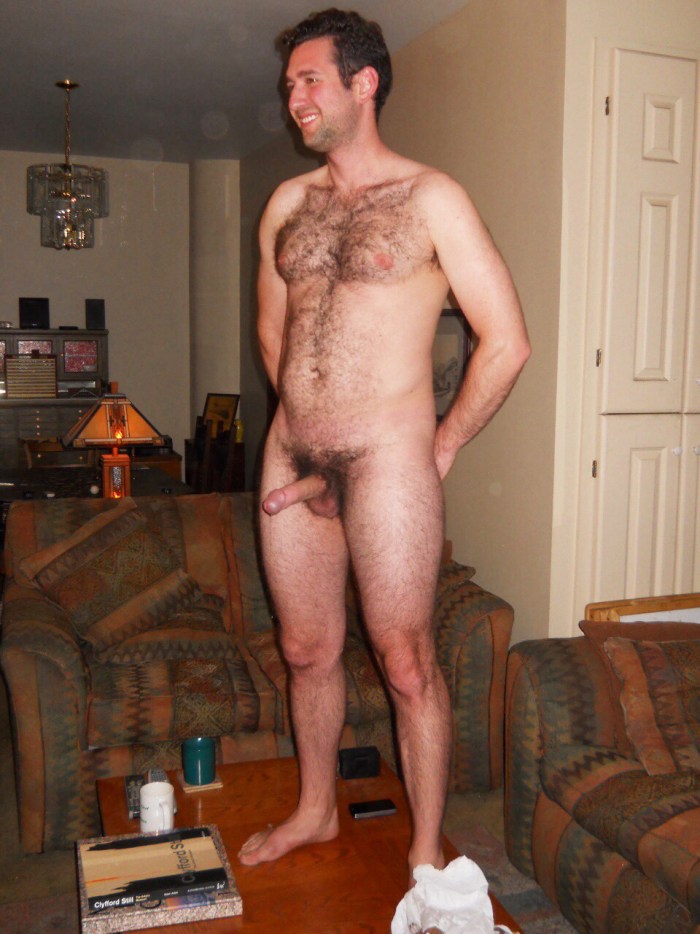 Naked adult man solo
