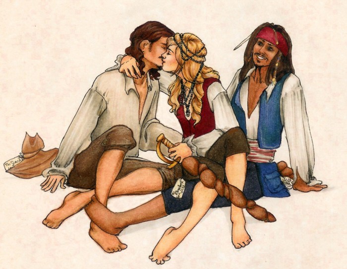 Bridges and pirates undress naked bridge and pirates