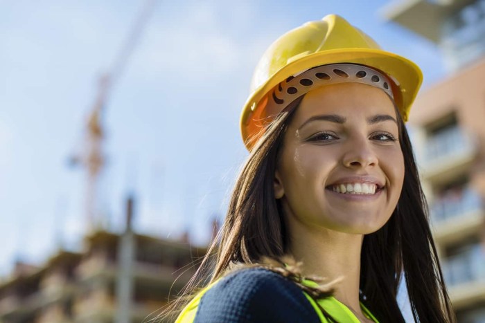 Beautiful girl engineer