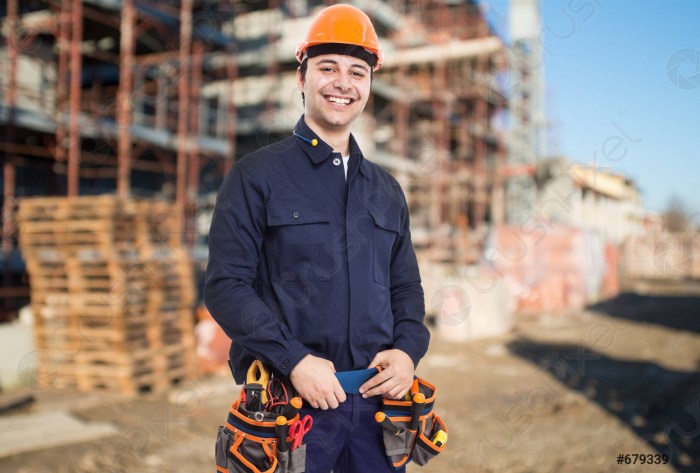 People at a construction site